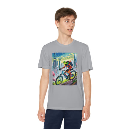 Cyberpunk Frog Youth Competitor Tee