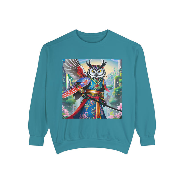 Cyberpunk Samurai Owl Sweatshirt