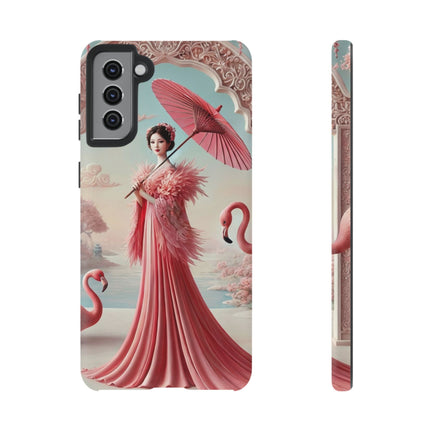 Petals, Porcelain, and Flamingos Phone Cases
