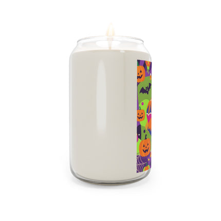 🍬🎃 The Lady Of Candy Corn Hollow Scented Soy Candle – Colorful Halloween Charm