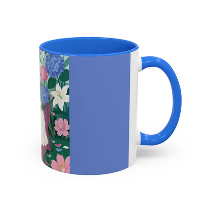The Ladies Of The Blossoming Vanity Colorful Mugs – Art Deco Floral Elegance