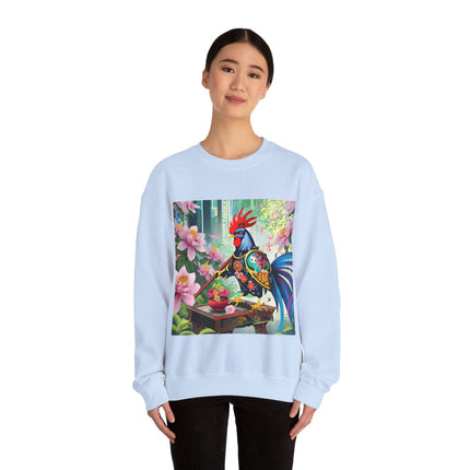 Cyberpunk Rooster Unisex Heavy Blend™ Crewneck Sweatshirt
