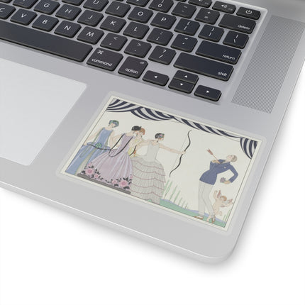 Visez au coeur, belles dames! by George Barbier Kiss-Cut Stickers (4 Sizes)