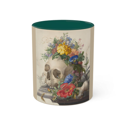 Vanitas Still Life by Herman Henstenburgh Colorful Mugs, 11oz