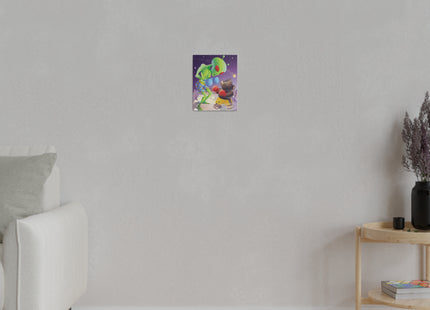 Cosmic Clash Matte Canvas, Stretched, 0.75"