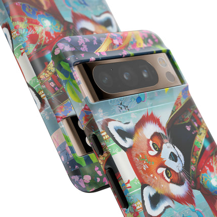 Cybernetic Red Panda Phone Cases