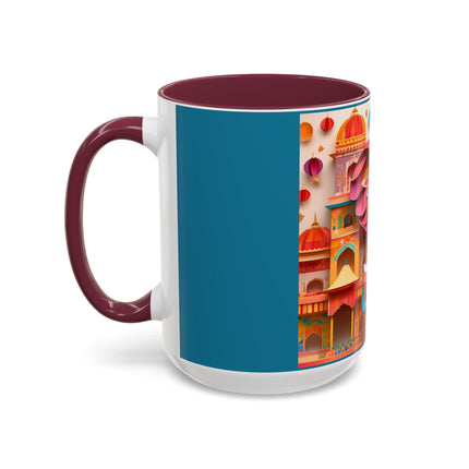 Elephant at an Autumn Festival Colorful Mugs (11oz, 15oz)