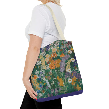 Flowers on the Mountain by August Babberger Tote Bag (AOP)