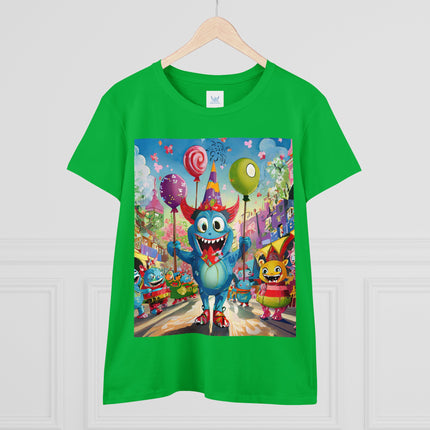 Monster Parade Madness Women's Midweight Cotton Tee
