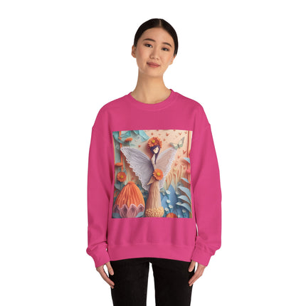Zinnia Fairy Unisex Heavy Blend™ Crewneck Sweatshirt