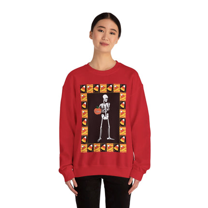 Candy Corn Skeleton Unisex Heavy Blend™ Crewneck Sweatshirt