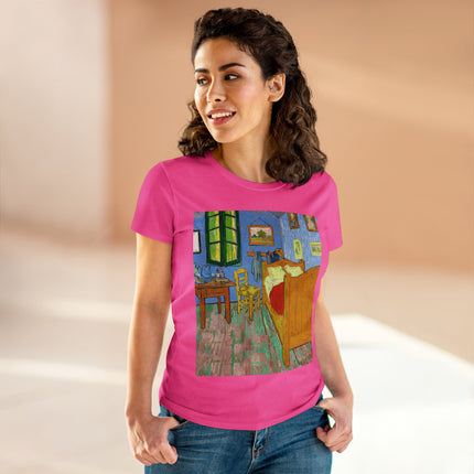 The Bedroom by Vincent van Gogh Women's Midweight Cotton Tee