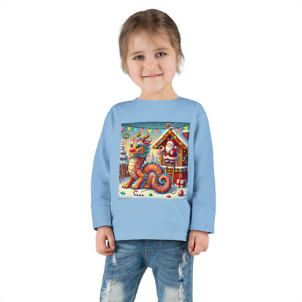 The Playful Dragon's Christmas Toddler Long Sleeve Tee