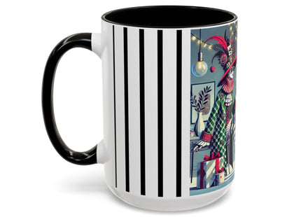 Whimsical Christmas Tea Party Colorful Mugs (11oz, 15oz)