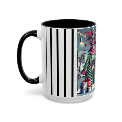 Whimsical Christmas Tea Party Colorful Mugs (11oz, 15oz)