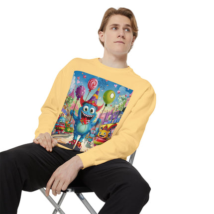 Monster Parade Madness Unisex Garment-Dyed Sweatshirt