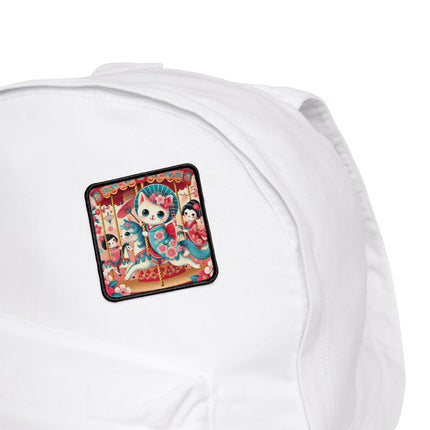 Geisha Kitten's Enchanted Carousel Ride Iron-On Patches