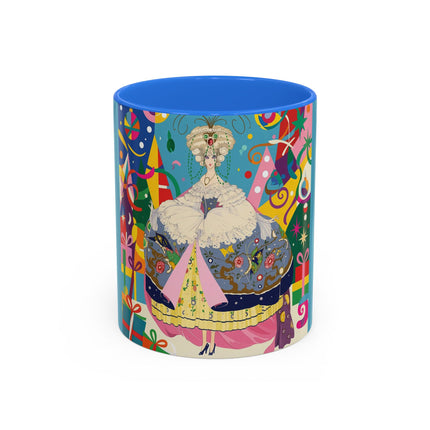 🎀✨ The Christmas Court Of Joy Colorful Mug – Art Deco Holiday Fantasy