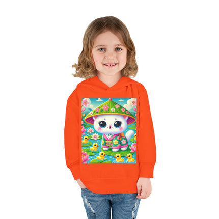 Lily Pond Stroll Toddler Pullover Fleece Hoodie
