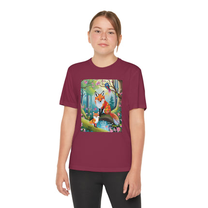 Mischievous Fox Youth Competitor Tee – Forest Fun & Whimsical Adventure