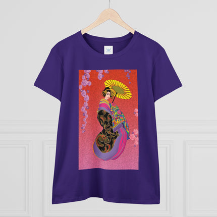 Enchanting Geisha Women's Midweight Cotton Tee