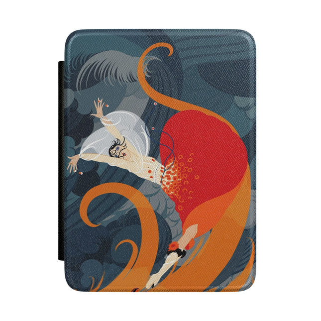 Flame of the Tempest Kindle Case – Fiery Drama & Elemental Grace