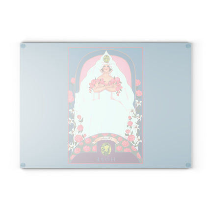 August & Peridot Zodiac Glass Cutting Board