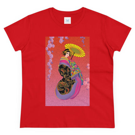 Enchanting Geisha Women's Midweight Cotton Tee