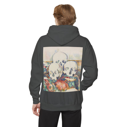 The Three Skulls by Paul Cézanne Unisex Garment-Dyed Hoodie