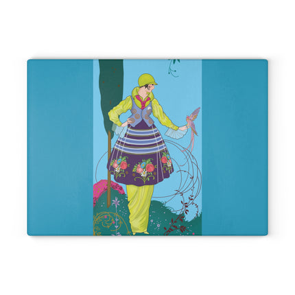 Exquisite Elegance by Umberto Brunelleschi Glass Cutting Board