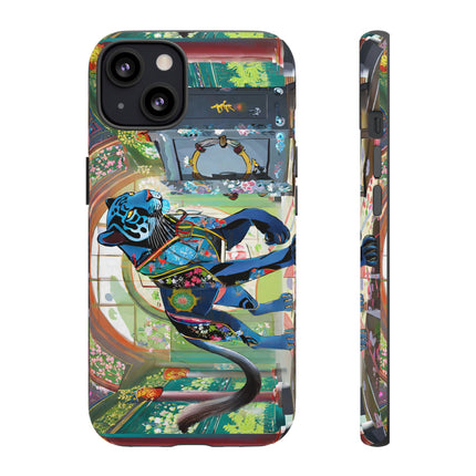 Cyber Panther's Hunt Phone Cases
