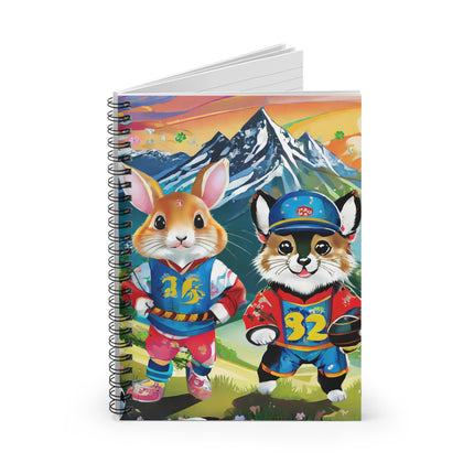 Animal Athletes Spiral Notebook - Ruled Line