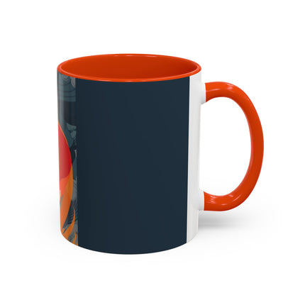 Flame of the Tempest Colorful Mugs – Fiery Storm & Dramatic Elegance