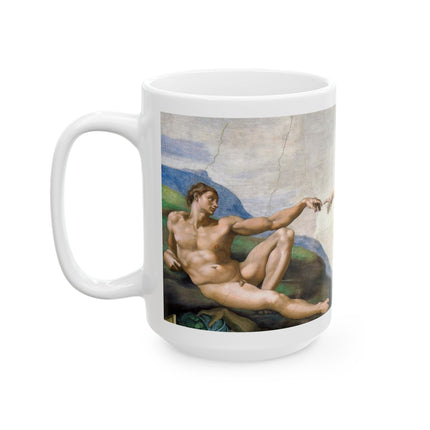 The Creation of Adam by Michelangelo Buonarroti Ceramic Mug (11oz, 15oz)