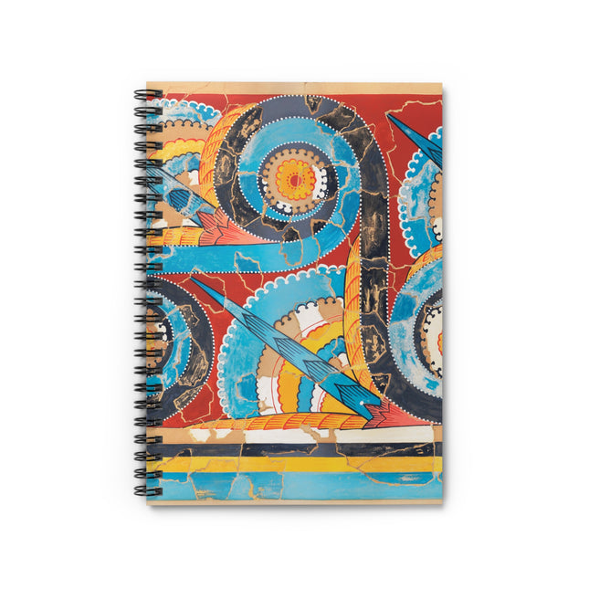 Reproduction of S-Spiral Frieze by Emile Gilliéron Spiral Notebook - Ruled Line