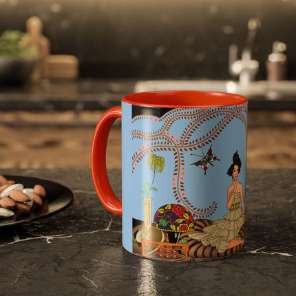 Minuit … ou l’appartement à la mode by George Barbier Colorful Mugs (11oz, 15oz)
