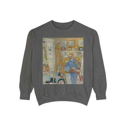 The Skeleton Painter by James Ensor Garment-Dyed Sweatshirt