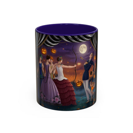 🏹🎃 Cupid's Arrow At Pumpkin Moon Manor Colorful Mug – Romantic Halloween Charm