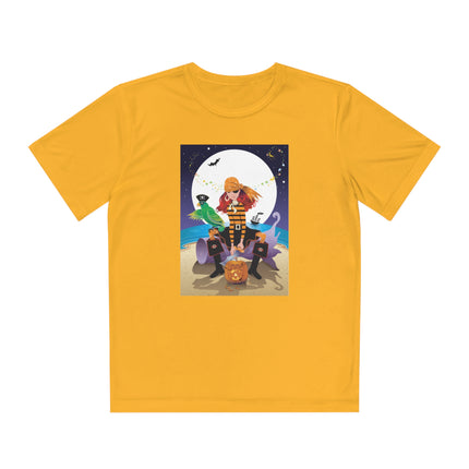 Moonlit Pirate Halloween Youth Competitor Tee