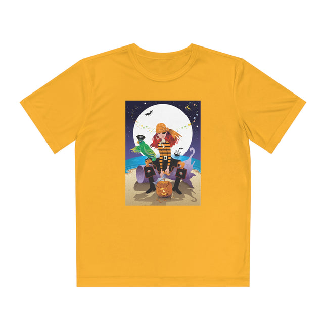 Moonlit Pirate Halloween Youth Competitor Tee
