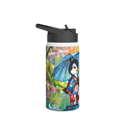 Rainy Day Ducks Stainless Steel Water Bottle