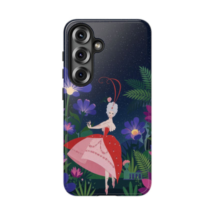 🌺✨ The Lady Of The Starlit Enchanted Garden Phone Case – Art Deco Floral Fantasy
