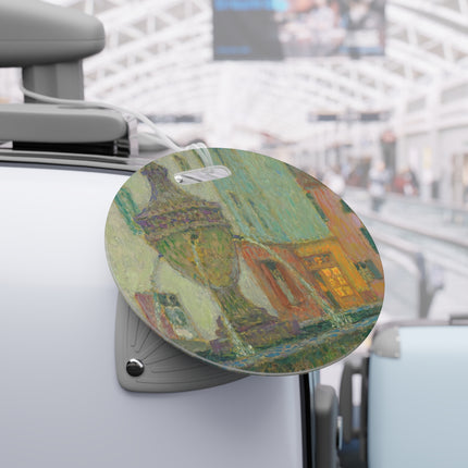 La Fontaine, Saint-Paul De Vence by Henri Le Sidaner Luggage Tag – Rectangle & Round