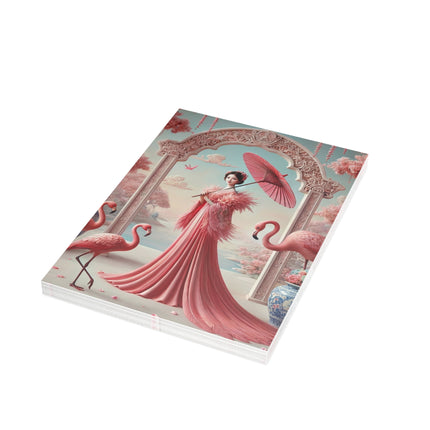 Petals, Porcelain, and Flamingos Postcard Bundles (envelopes included) - Bundles of 10, 30, 50 Pieces