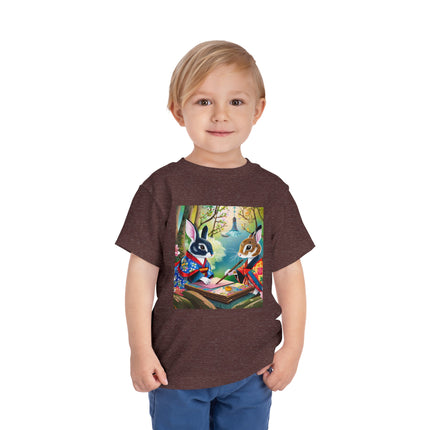 Fairy Animals Writing Wishes Toddler Short Sleeve Tee