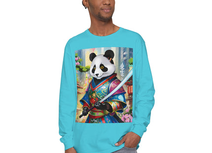 Cyberpunk Samurai Garment-dyed Long Sleeve T-Shirt