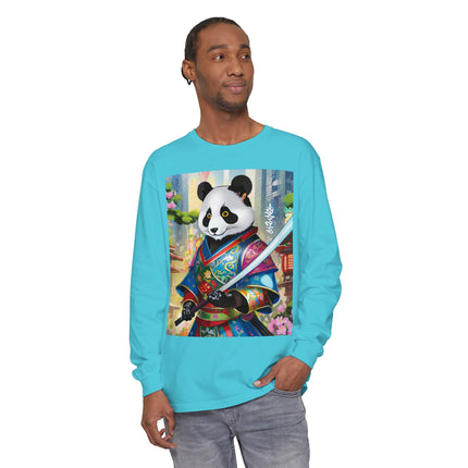 Cyberpunk Samurai Panda Long Sleeve T-Shirt