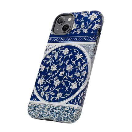 Blue Flower Pattern by Owen Jones Phone Cases