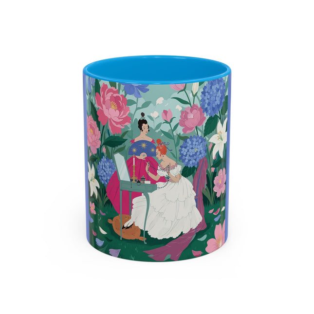 The Ladies Of The Blossoming Vanity Colorful Mugs – Art Deco Floral Elegance