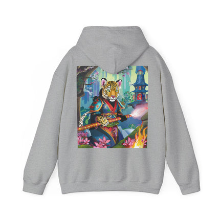 Cyberpunk Leopard – Heavy Blend™ Hooded Sweatshirt